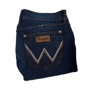 Wrangler‎ Dark Wash Embroidered Bootcut Jeans Women's Size 15x32